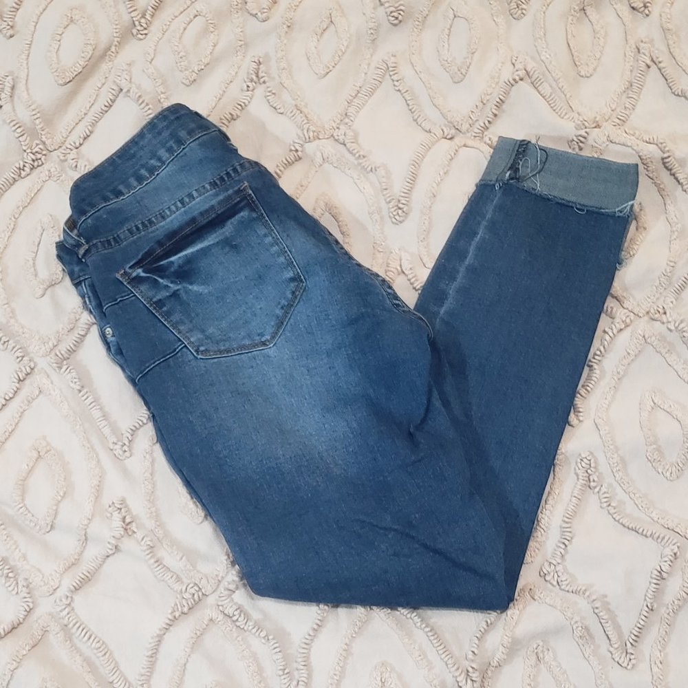 Midrise Cuffed Jeans